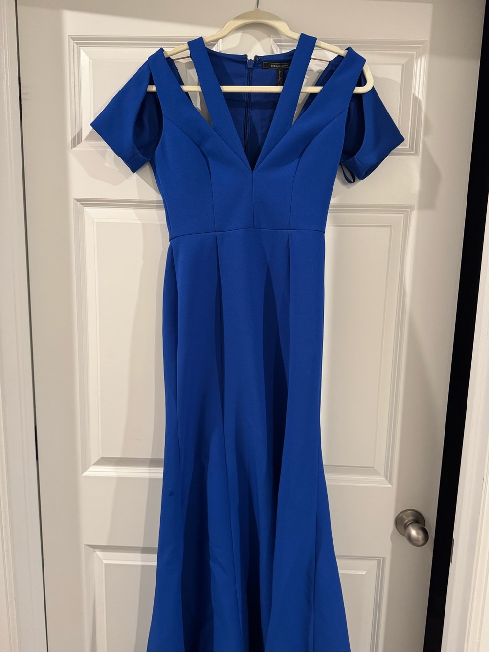 BCBGMaxAzria Cobalt One-Shoulder Evening Gown
